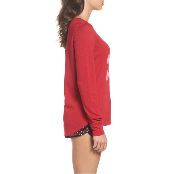 NIP PJ SALVAGE Merry Kissmas Pajama Short Set - Picture 3 of 6